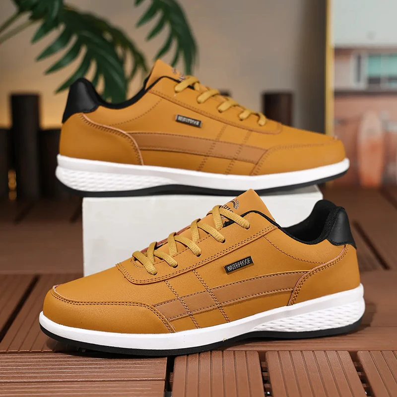 Men'S Shoes Hey Dude - Chaussures en cuir PU pour hommes,