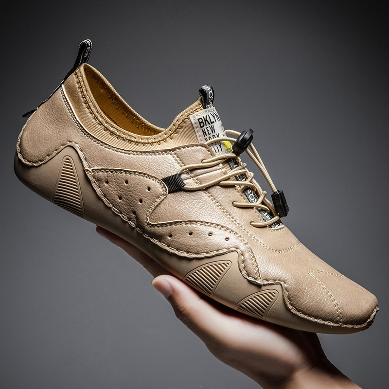 Men Shoes Zegna - Baskets décontractées en cuir pour hommes,