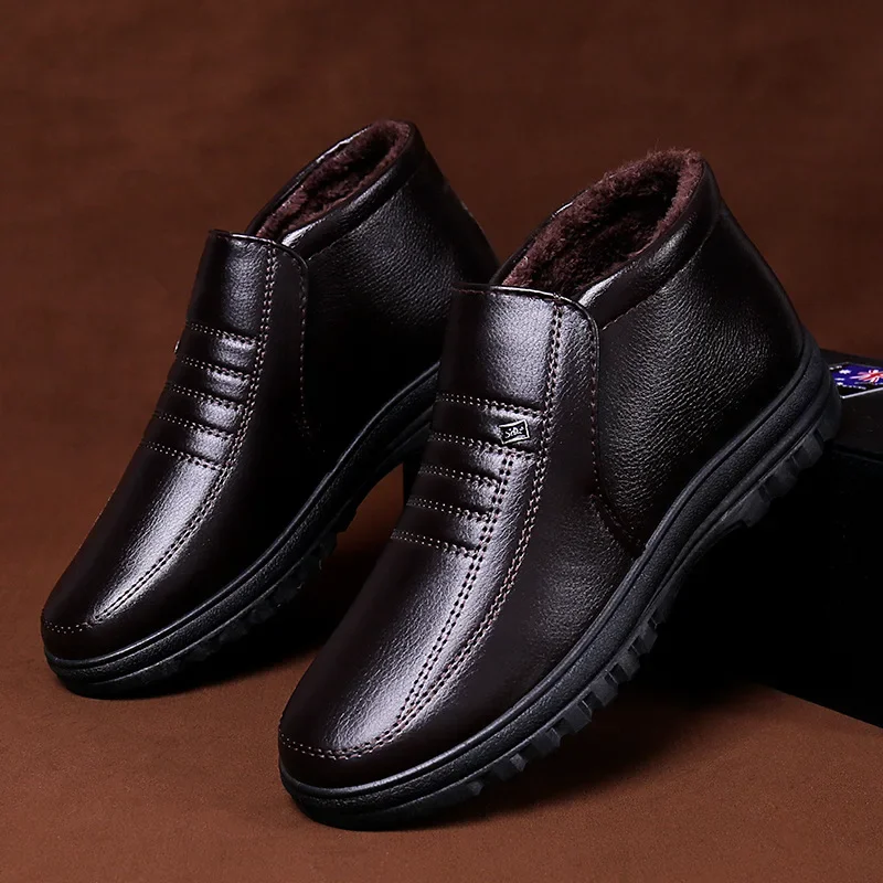 Bottes en cuir décontractées à - Men Shoes Type avis et prix