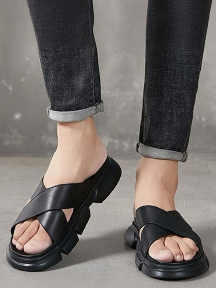 Pantoufles tendance en cuir de - Men Shoes Type avis et prix
