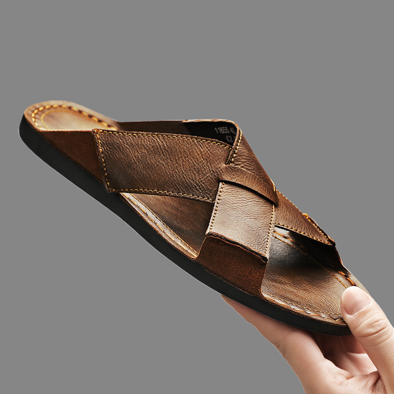 Mode en cuir véritable hommes  - Men Shoes Type avis et prix