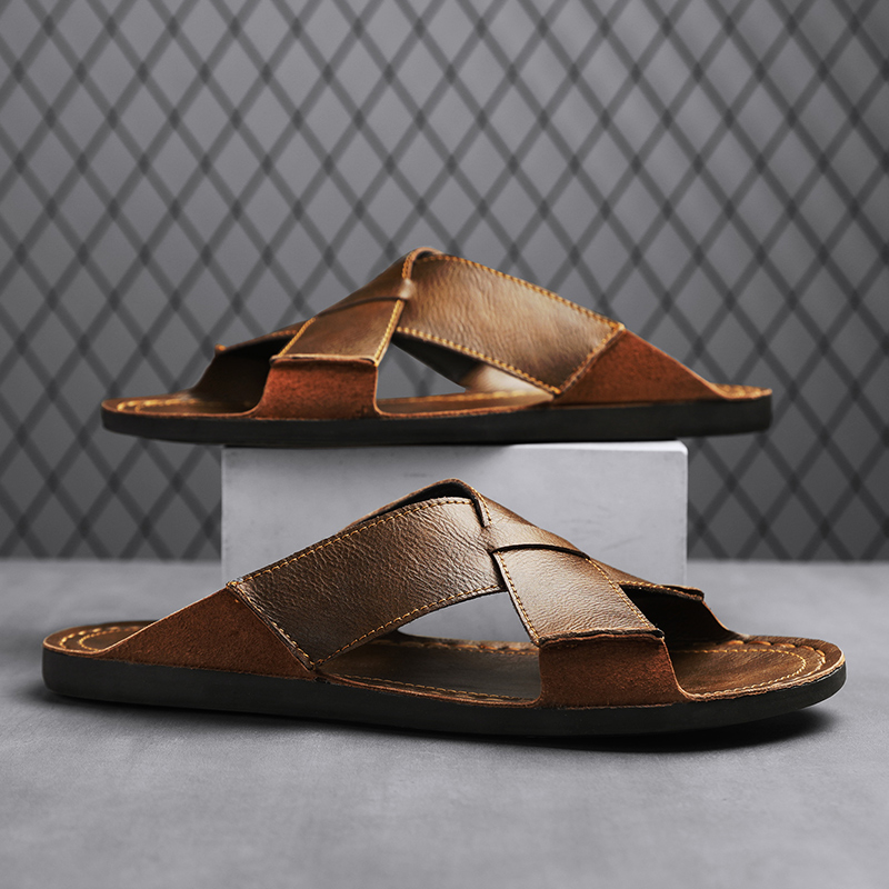 Mode en cuir véritable hommes  - Men Shoes Type avis et prix