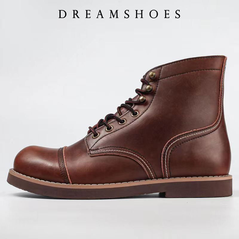 Bottines de moto en cuir de va - Men Shoes Type avis et prix