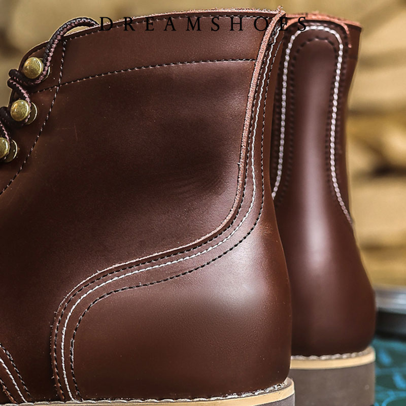 Bottines de moto en cuir de va - Men Shoes Type avis et prix